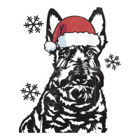 Funny Scottish Terrier Christmas Santa Hat Xmas Mo Unisex Hoodie | Artistshot