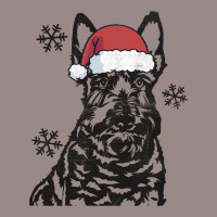 Funny Scottish Terrier Christmas Santa Hat Xmas Mo Vintage T-shirt | Artistshot