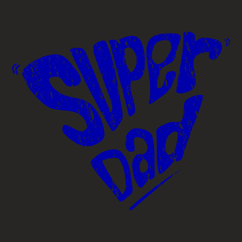 Chalk Lettering Style Illustration Of Super Dad Ladies Fitted T-Shirt by selos47 | Artistshot