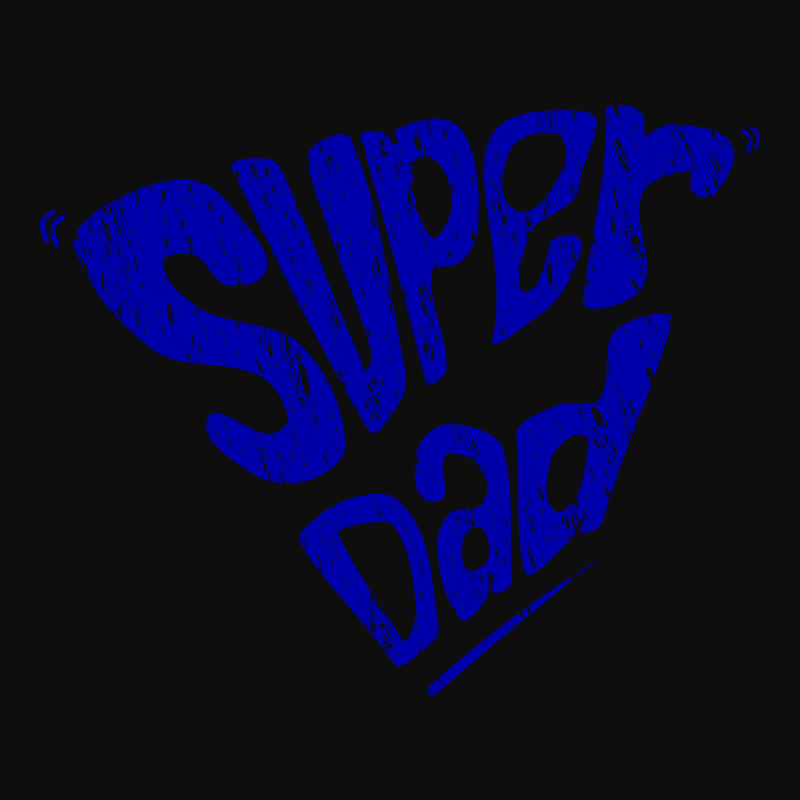 Chalk Lettering Style Illustration Of Super Dad Crop Top by selos47 | Artistshot