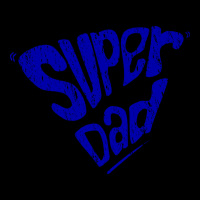 Chalk Lettering Style Illustration Of Super Dad Legging | Artistshot