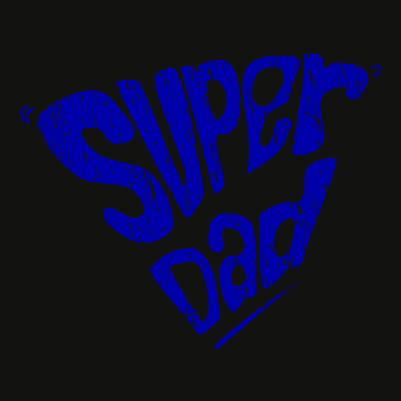 Chalk Lettering Style Illustration Of Super Dad Scorecard Crop Tee by selos47 | Artistshot