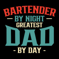 Bartender By Night Greatest Dad By Day Fathers Day Cropped Sweater | Artistshot