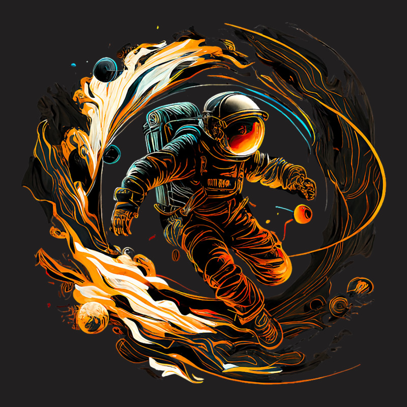 Astronaut Emerging From Portal T-shirt | Artistshot