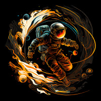 Astronaut Emerging From Portal Fleece Short | Artistshot