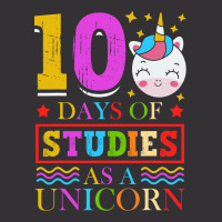 100 Days Of Studies As A Unicorn School Pony Schoo Vintage Short | Artistshot