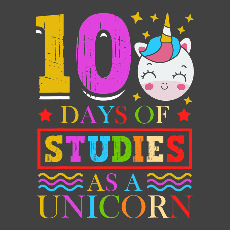 100 Days Of Studies As A Unicorn School Pony Schoo Vintage T-shirt | Artistshot