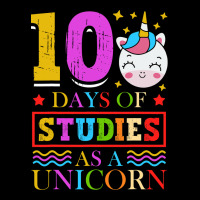 100 Days Of Studies As A Unicorn School Pony Schoo Fleece Short | Artistshot