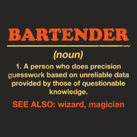 Bartender Definition Funny Bartending Humor Mixolo Ladies Fitted T-shirt | Artistshot