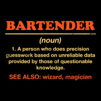 Bartender Definition Funny Bartending Humor Mixolo Women's V-neck T-shirt | Artistshot