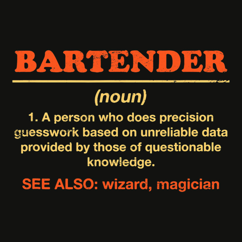 Bartender Definition Funny Bartending Humor Mixolo Scorecard Crop Tee by KochDestines | Artistshot