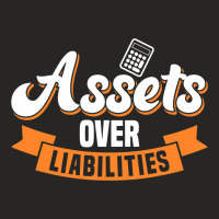 Accountant Assets Over Liabilities Bookkeeper Ladies Fitted T-shirt | Artistshot