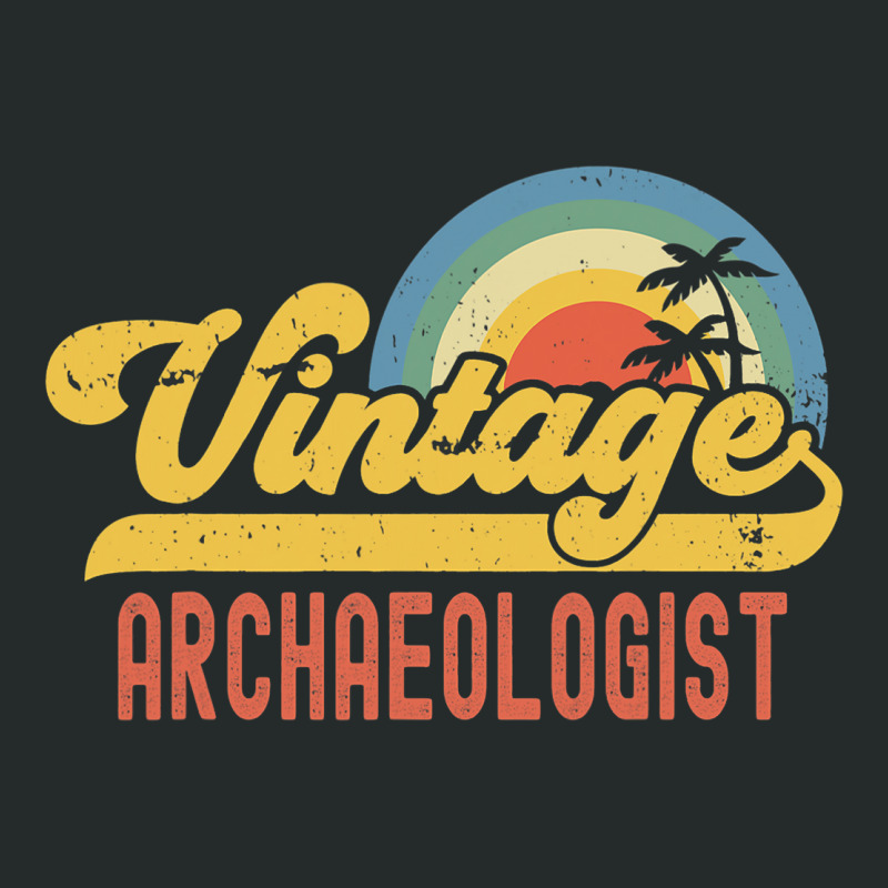 Archaeologist Vintage Sunset Profession Retro Job  Women's Triblend Scoop T-shirt by JANETDAVIS | Artistshot