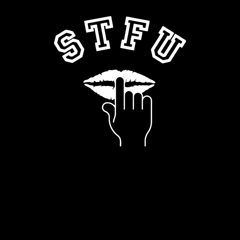 Stfu Funny Cropped Hoodie | Artistshot