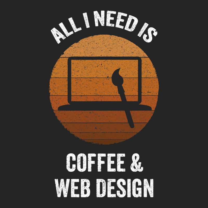 All I Need Coffee Web Design Vintage Website Codin 3/4 Sleeve Shirt | Artistshot