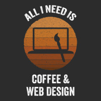 All I Need Coffee Web Design Vintage Website Codin Exclusive T-shirt | Artistshot