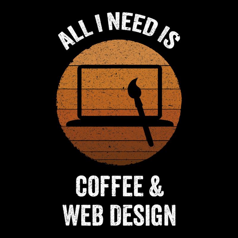 All I Need Coffee Web Design Vintage Website Codin Long Sleeve Shirts | Artistshot