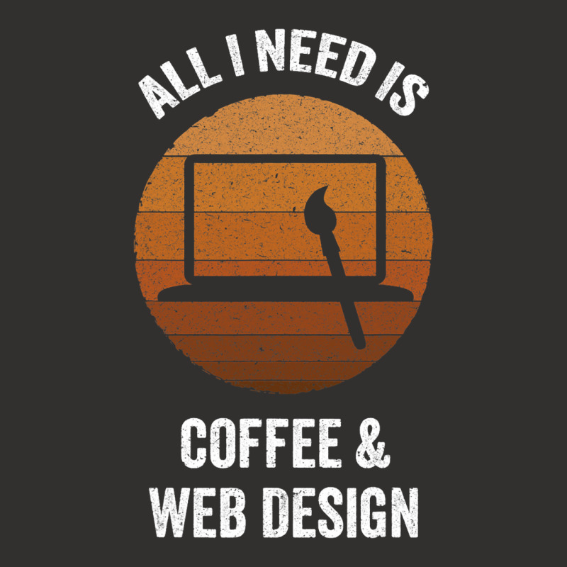 All I Need Coffee Web Design Vintage Website Codin Champion Hoodie | Artistshot