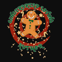 Author Job Gingerbread Funny Xmas Crop Top | Artistshot