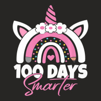 100 Days Smarter Teacher 100th Day Of School Unico Ladies Fitted T-shirt | Artistshot