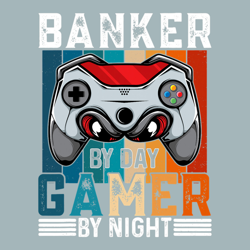 Banker By Day Gamer By Night Meme For Gamers Unisex Sherpa-Lined Denim Jacket by GwendalyForsberg | Artistshot