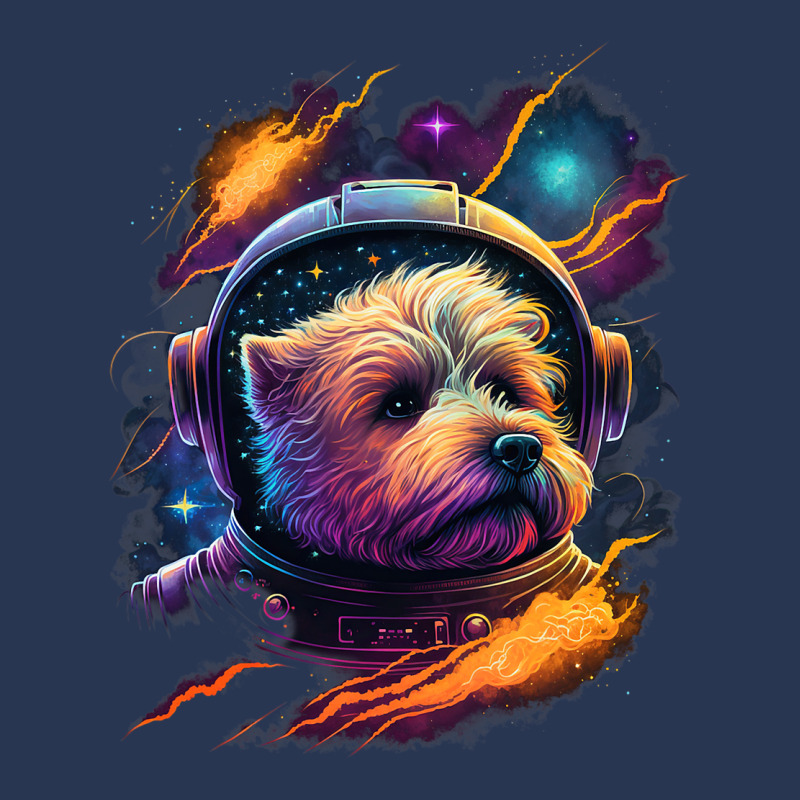 Astronaut Norfolk Terrier Dog Space Galaxy 1 Men Denim Jacket by MICHAELPHILBECK | Artistshot