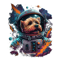 Astronaut Norfolk Terrier Dog Space Galaxy Raglan Crop Top | Artistshot