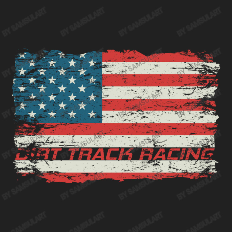 Dirt Track Racing American Flag Extreme Lover Basic T-shirt by SamsulArt | Artistshot