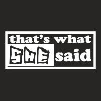 That's What She Said Funny Ladies Fitted T-shirt | Artistshot