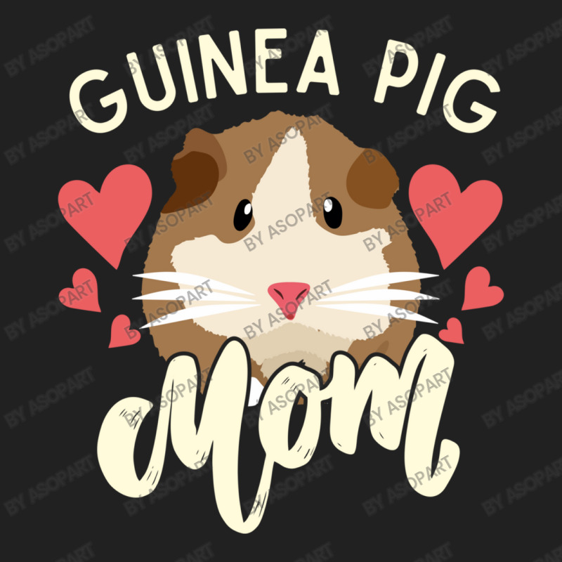 Guinea Pig Mom Love Hearts Gift For Pet Lovers Basic T-shirt | Artistshot