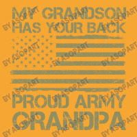 My Grandson Has Your Back Army Grandpa American Flag Military Family Basic T-shirt | Artistshot