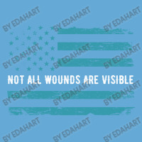 Ptsd Awareness Not All Wounds Are Visible Usa Flag In Tale Colors Basic T-shirt | Artistshot