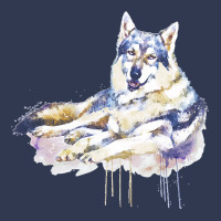 Sitting Wolf Painting T  Shirt Smiling Wolf T  Shirt Basic T-shirt | Artistshot