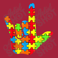 Asl Love Sign Language Autism Awareness Support Basic T-shirt | Artistshot