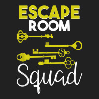 Escape Room Squad Geek Vintage Key Design Lock Team Crew Basic T-shirt | Artistshot