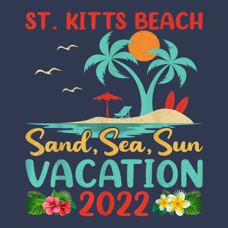 Beach Vacation 2022 Retro Lost Paradise St. Kitts Beach Basic T-shirt by Tiktify | Artistshot