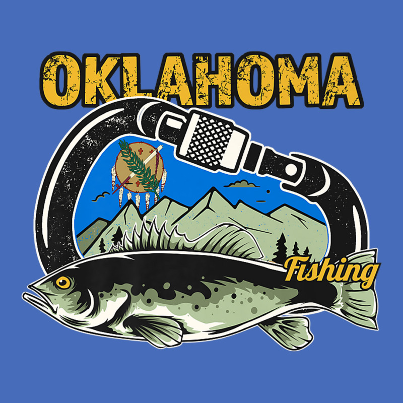 Retro Carabiner Oklahoma Fishing Premium Basic T-shirt | Artistshot