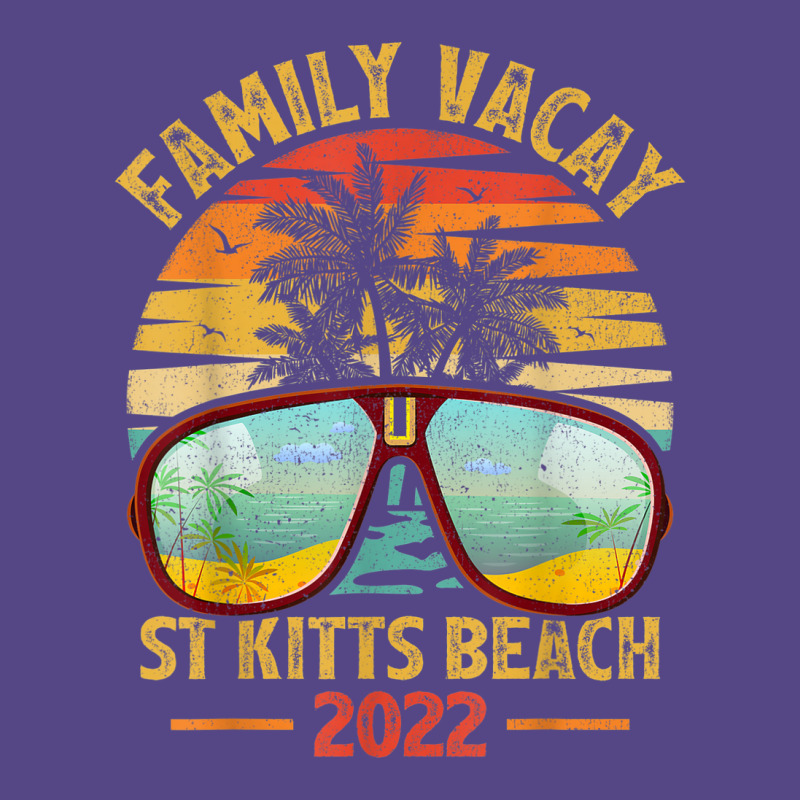 Vintage Family Vacation 2022 Lost Paradise St Kitts Beach Basic T-shirt by Tiktify | Artistshot