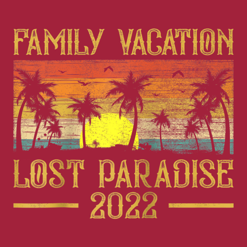 Vintage Sunset Family Vacation 2022 Lost Paradise Beach Raglan Basebal Basic T-shirt by Tiktify | Artistshot