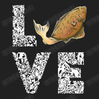 Halibut Love Fisherman Halibut Fish Flounder Fish Fishing T Shirt Basic T-shirt | Artistshot