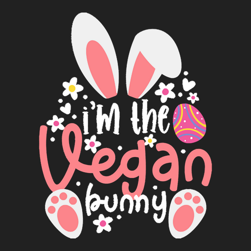 Vegan Design T  Shirt Bunny Ears I'm The Vegan Bunny Matching Easter V Basic Youth T-shirt by chuel332 | Artistshot