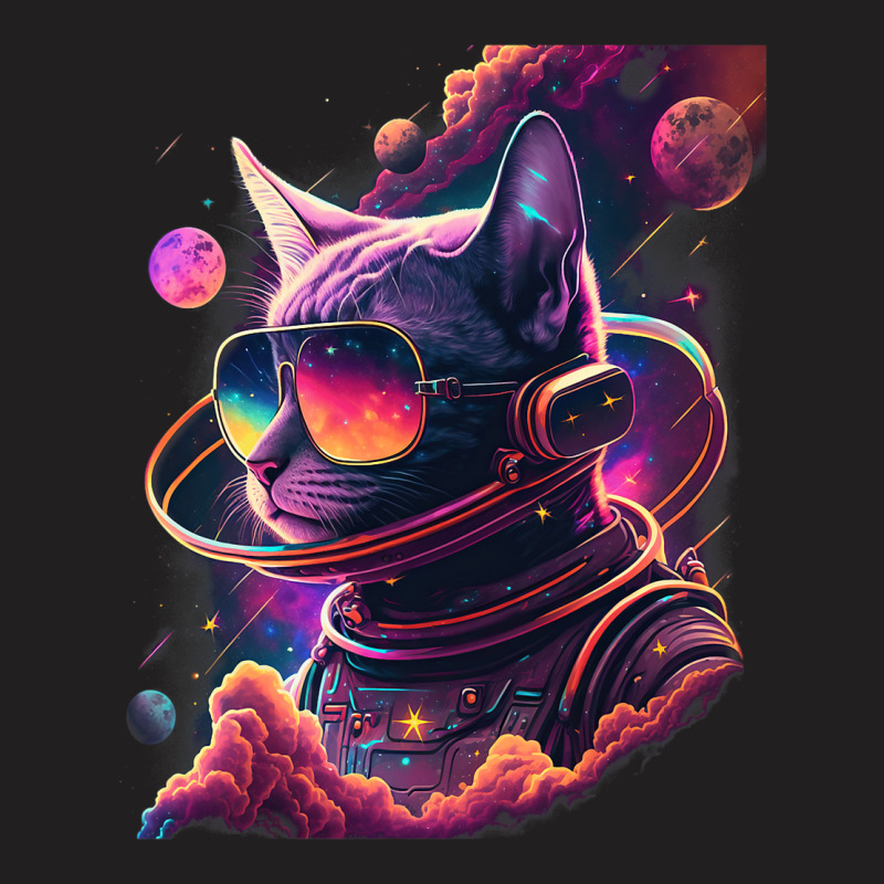 Astronaut Oriental Shorthair Cat Space Galaxy T-shirt | Artistshot