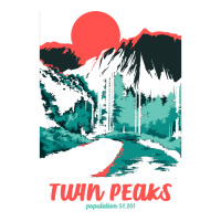 Twin Peaks Classic Tonal Color Pop Poster Sweatshirt Raglan Crop Top | Artistshot