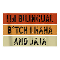 I'm Bilingual Girl I Haha And Jaja Funny Sarcastic Apparel Tank Top Raglan Crop Top | Artistshot