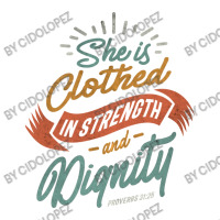 She Is Clothed In Strength And Dignity - Religious Raglan Crop Top | Artistshot