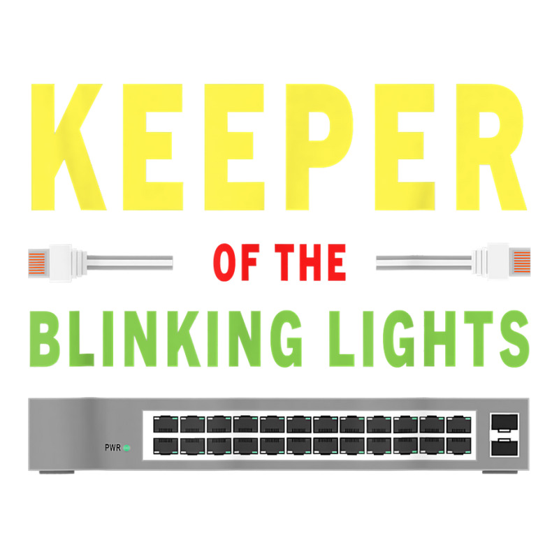 Keeper Of The Blinking Lights   Network Administrator Funny T Shirt Raglan Crop Top by johnjosephmenk | Artistshot