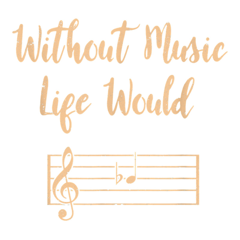 Without Music Life Would B Flat Musical Notes Pun T Shirt Raglan Crop Top by norhannuchols | Artistshot