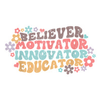 Motivator Believer Innovator Educator Retro Teacher T Shirt Raglan Crop Top | Artistshot