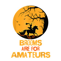 Horse Brooms Are For Amateurs Funny Halloween Horse Lover Raglan Crop Top | Artistshot