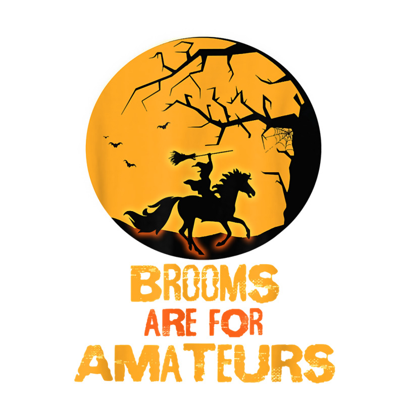 Horse Brooms Are For Amateurs Funny Halloween Horse Lover Raglan Crop Top by coolquirrell | Artistshot